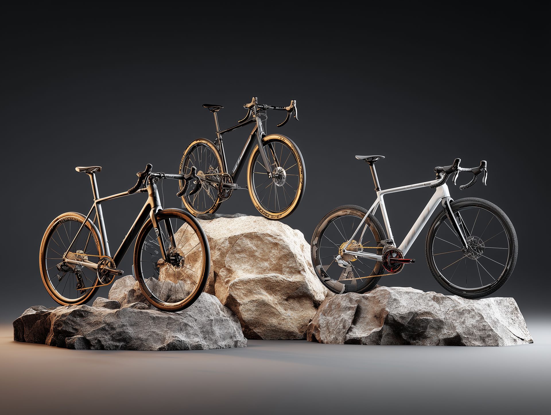 Vergelijking tussen racefiets, gravelfiets en mountainbike